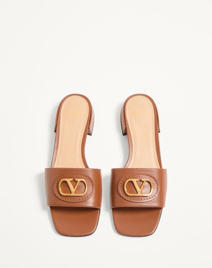 VLOGO SIGNATURE SLIDE SANDAL IN CALFSKIN 20MM - Image 7